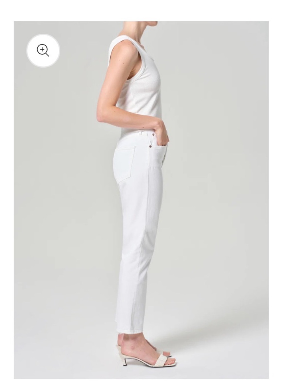 Agolde Riley White Jeans - Picture 5 of 8